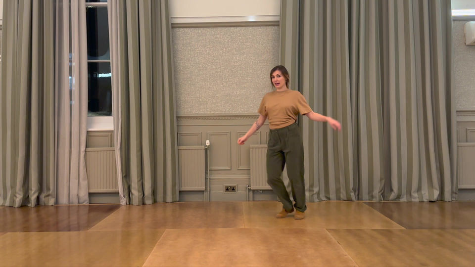 Swivels  sur 1-2 & footwork under arm